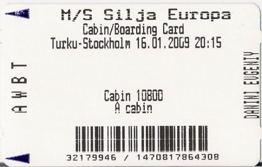 Турку - Стокгольм - Турку. Silja Line (январь 2009) - 3